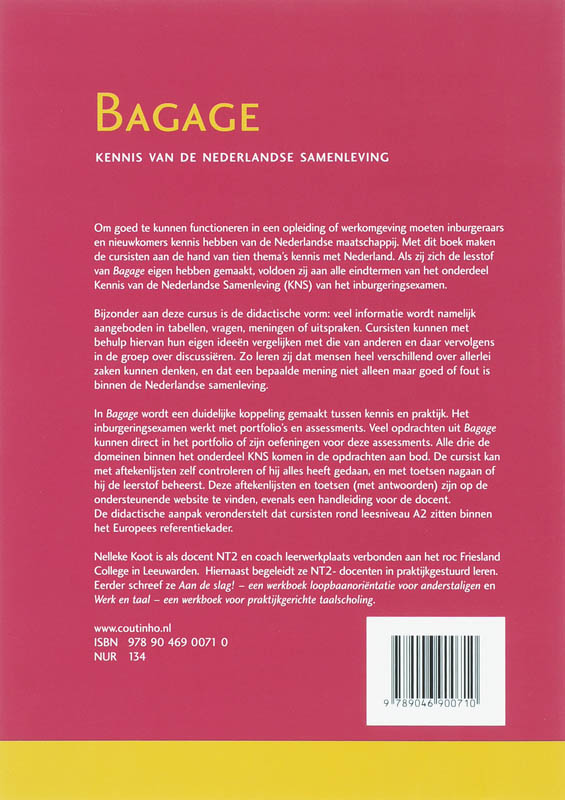 Bagage Bagage achterkant