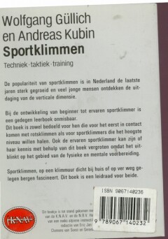 Sportklimmen / Alpiene instructieboekjes achterkant