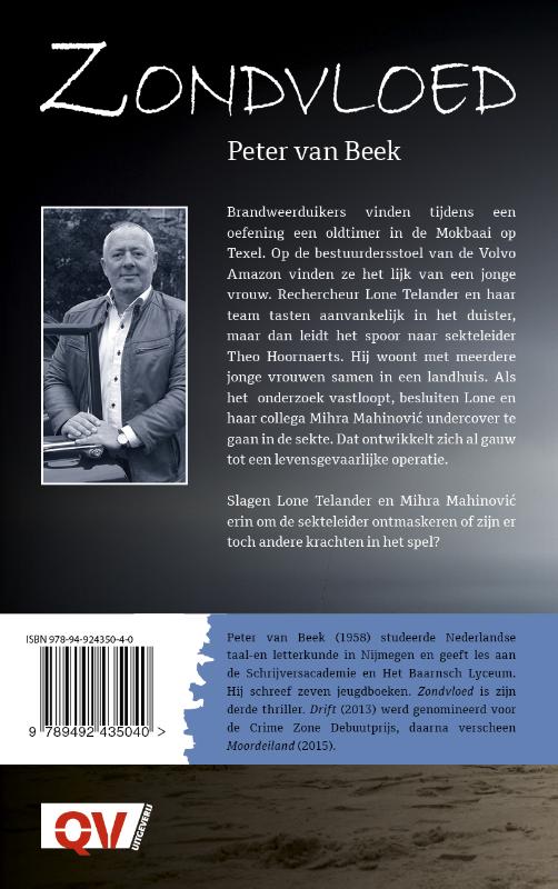 Zondvloed / Texelse thrillers / 3 achterkant