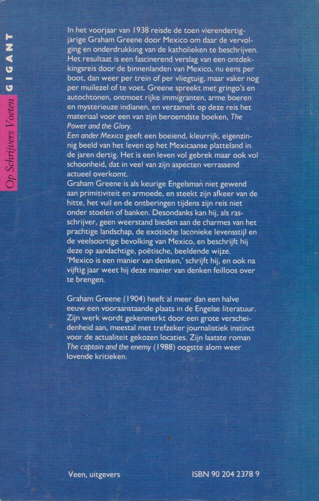 Een ander Mexico / Op schrijvers voeten gigant achterkant