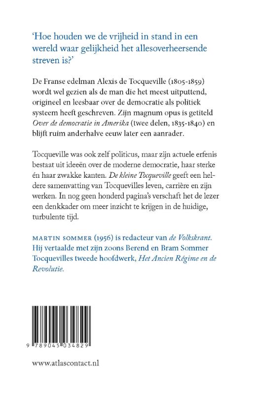 De kleine Tocqueville / Kleine boekjes - grote inzichten / 20 achterkant