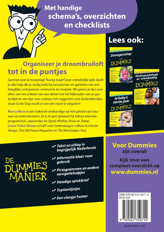 Voor Dummies - Trouwen voor Dummies achterkant