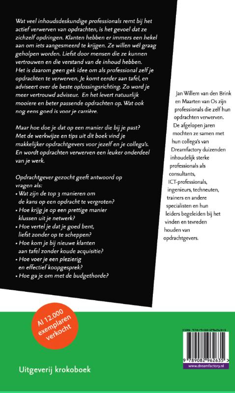Opdrachtgever gezocht achterkant