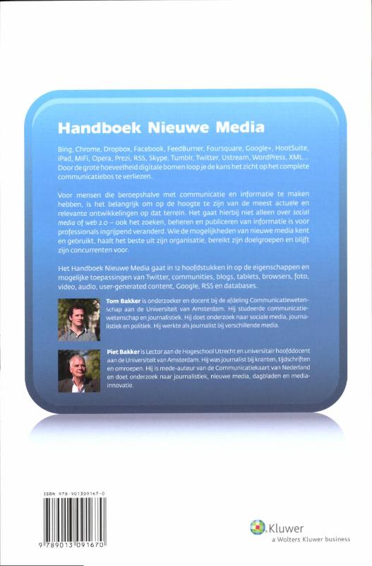 Handboek Nieuwe Media achterkant