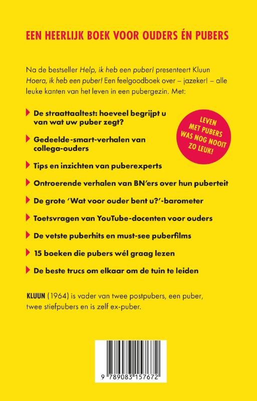 Hoera, ik heb een puber! achterkant