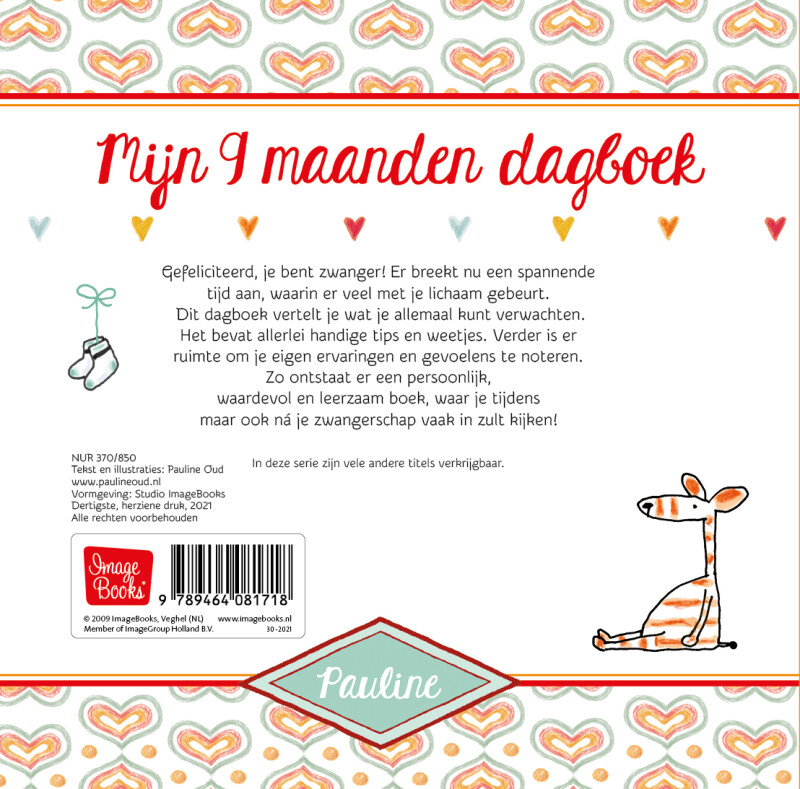 Mijn 9 maanden dagboek - Pauline Oud achterkant
