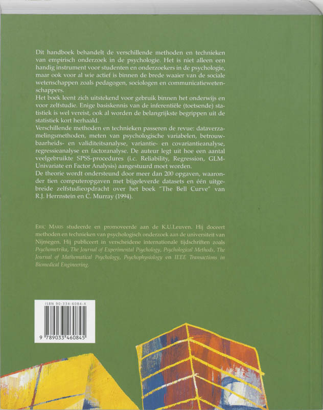 Methoden En Technieken Van Onderzoek In De Psychologie achterkant