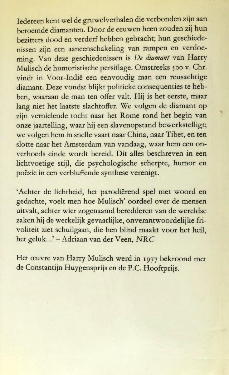 De diamant achterkant