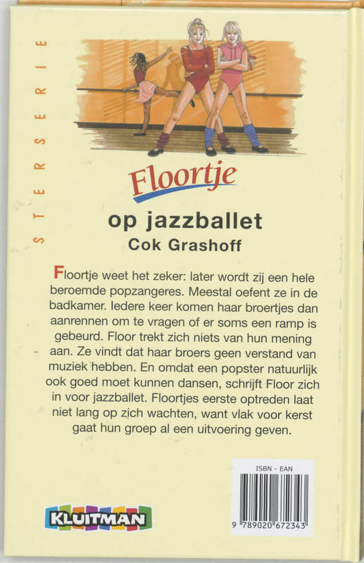 Floortje op jazzballet / Kluitman sterserie achterkant