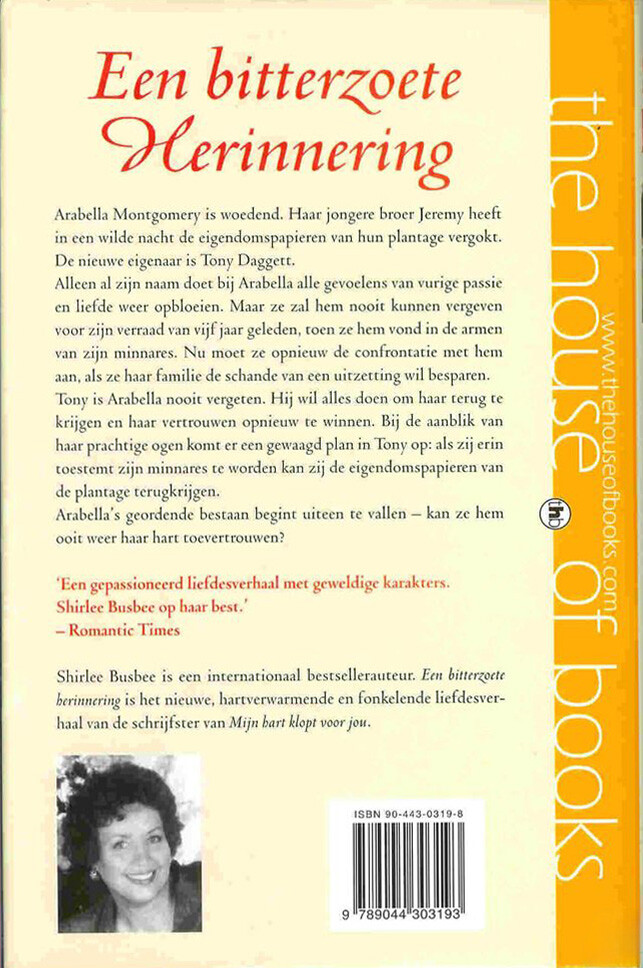 BITTERZOETE HERINNERING achterkant
