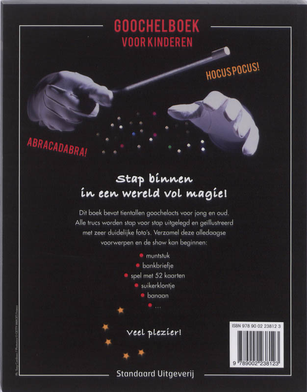 Goochelboek voor kinderen achterkant