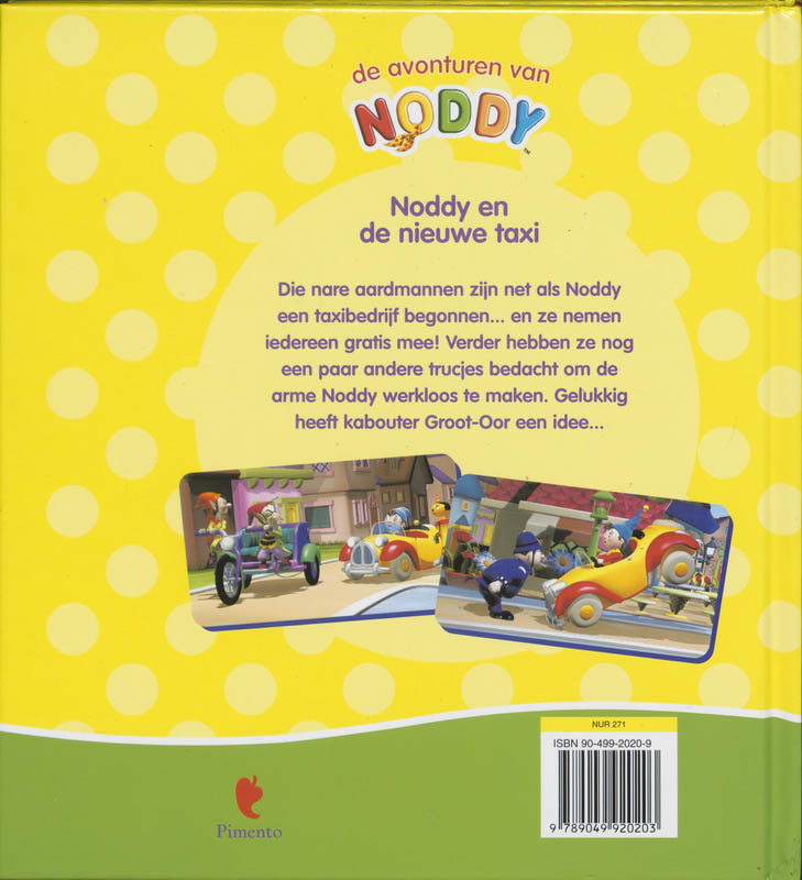 Noddy en de nieuwe taxi / De avonturen van Noddy achterkant
