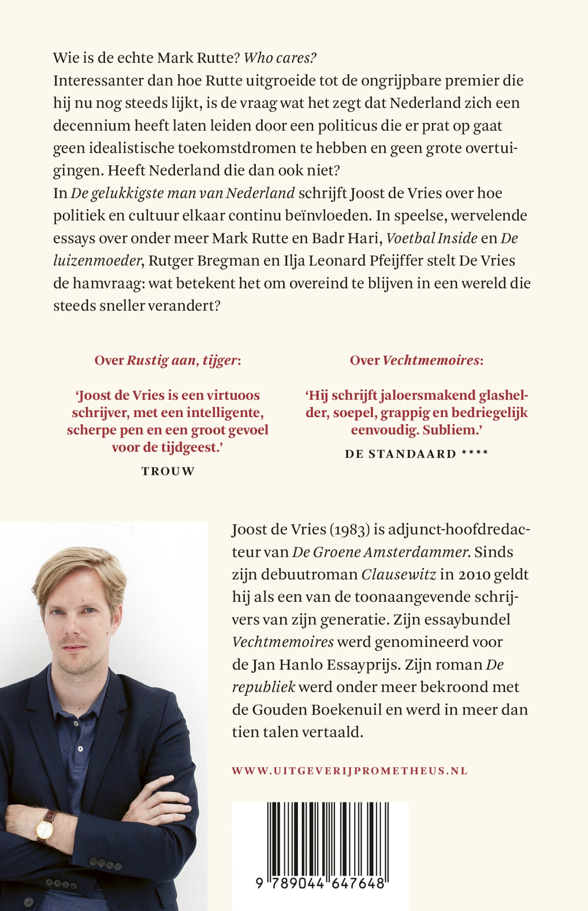 De gelukkigste man van Nederland achterkant
