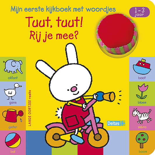 boekenbalie_9789044727562_cover Lange oortjes - Tuut, tuut! Rij je mee? (1-3 j.) / Lange oortjes