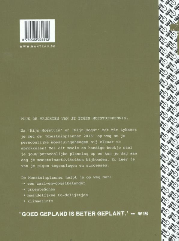 Moestuinplanner 2016 achterkant