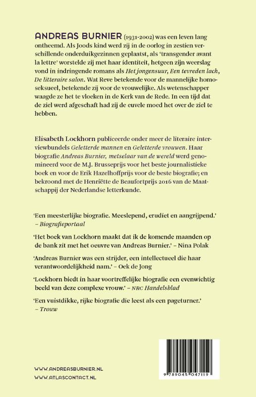 Andreas Burnier, metselaar van de wereld achterkant