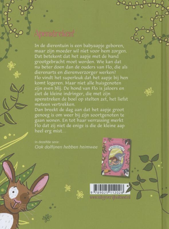 Apenmama gezocht / Flo's dierenpension / 1 Apenmama gezocht / Flo's dierenpension / 1 achterkant