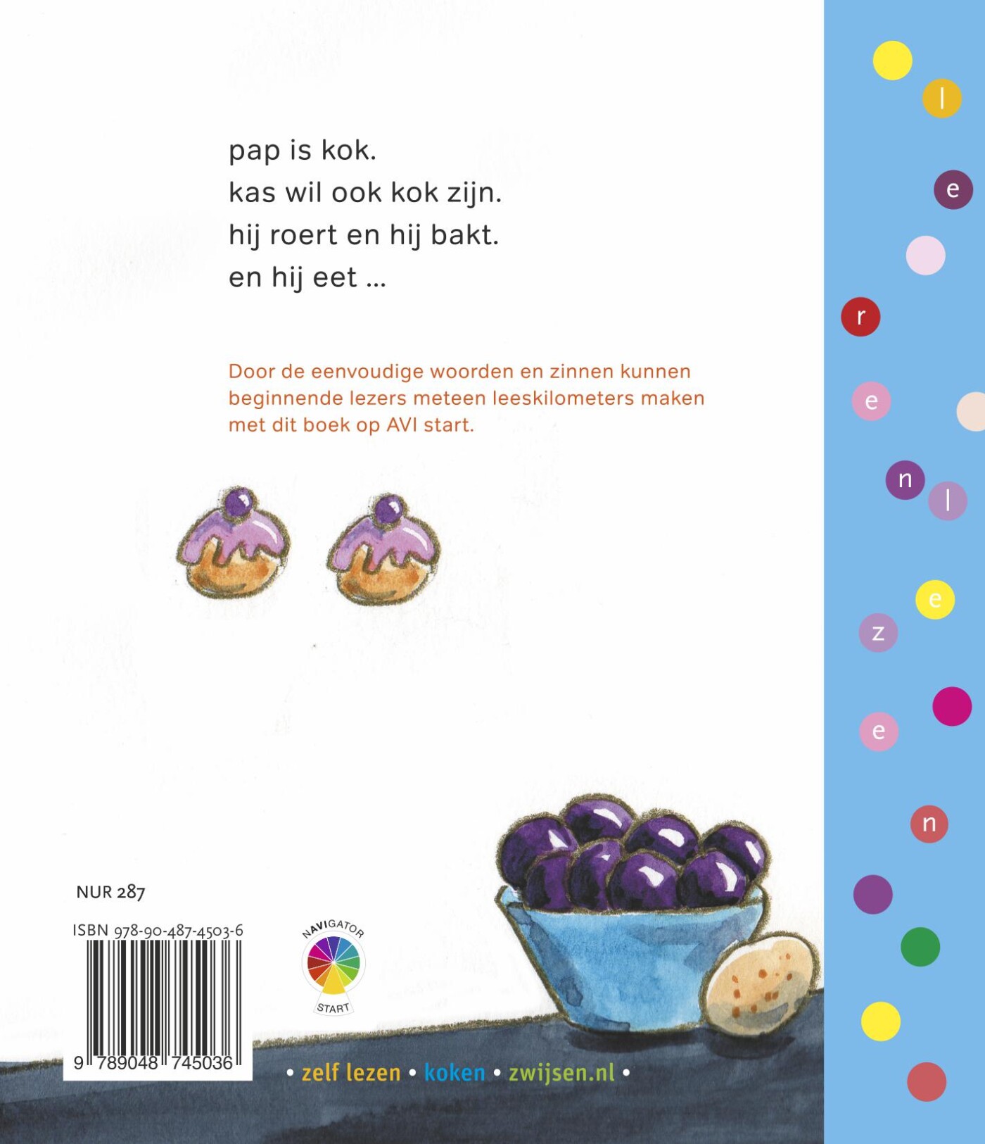 kas is kok / Leren lezen AVI start achterkant
