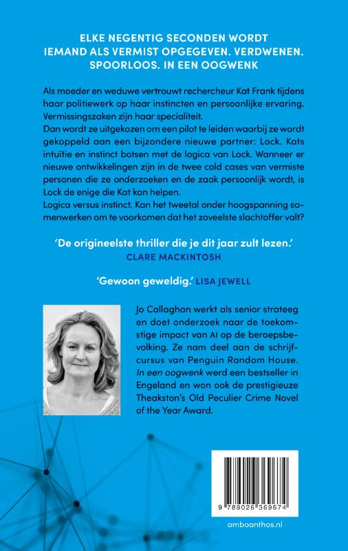 In een oogwenk / Kat en Lock / 1 achterkant