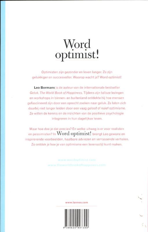 Word optimist achterkant