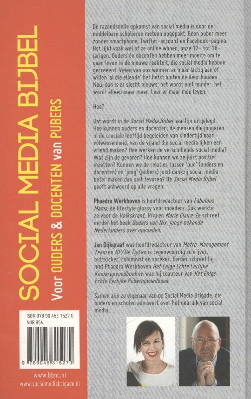 Social media bijbel achterkant