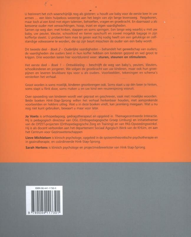 Hink-Stap-Sprong. Boek 2 - Ouderlijke vaardigheden achterkant