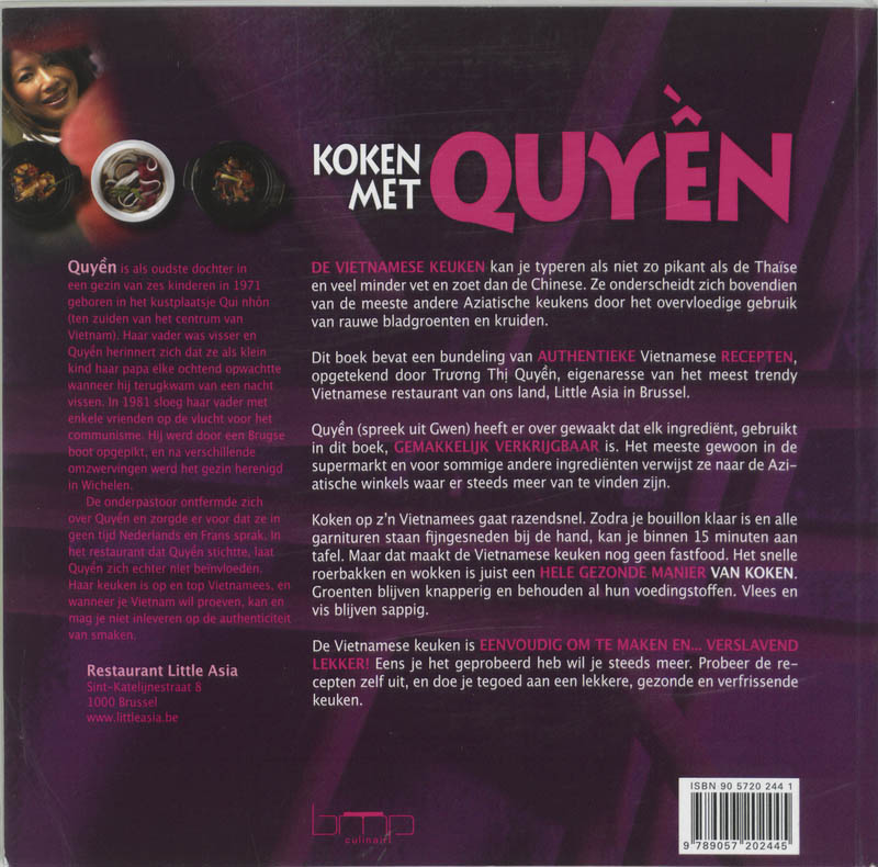 Koken met Quyên achterkant