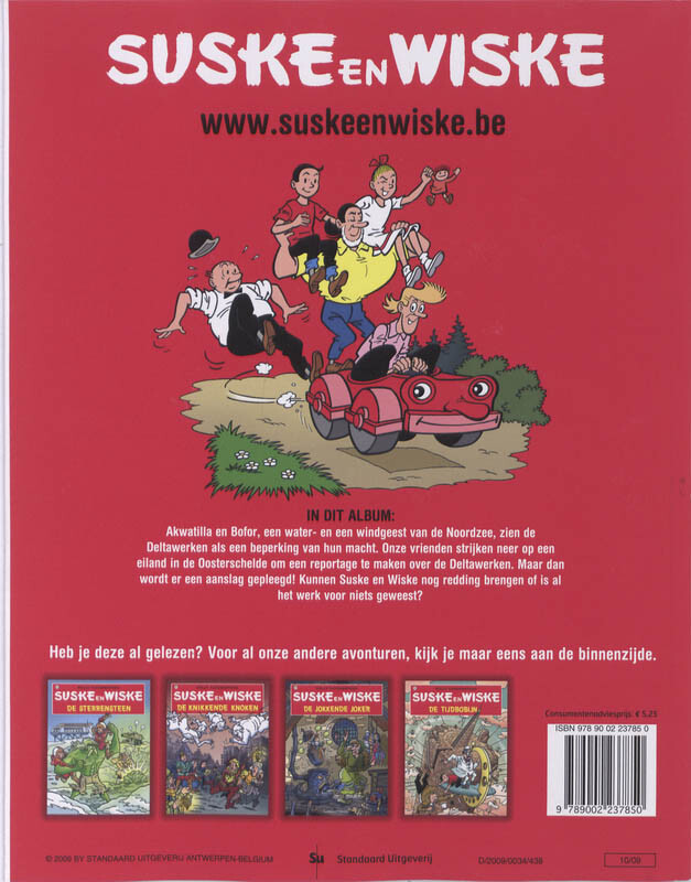 Het Delta duel / Suske en Wiske / 197 achterkant
