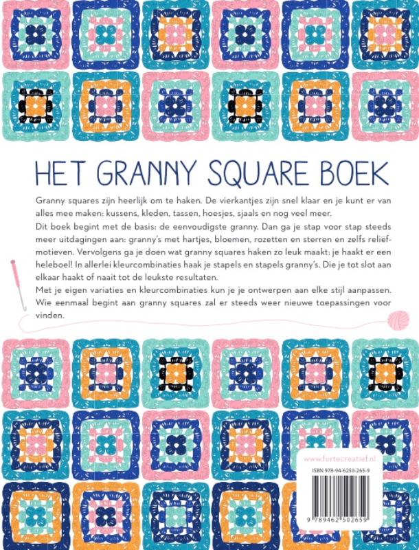 Het granny square boek achterkant