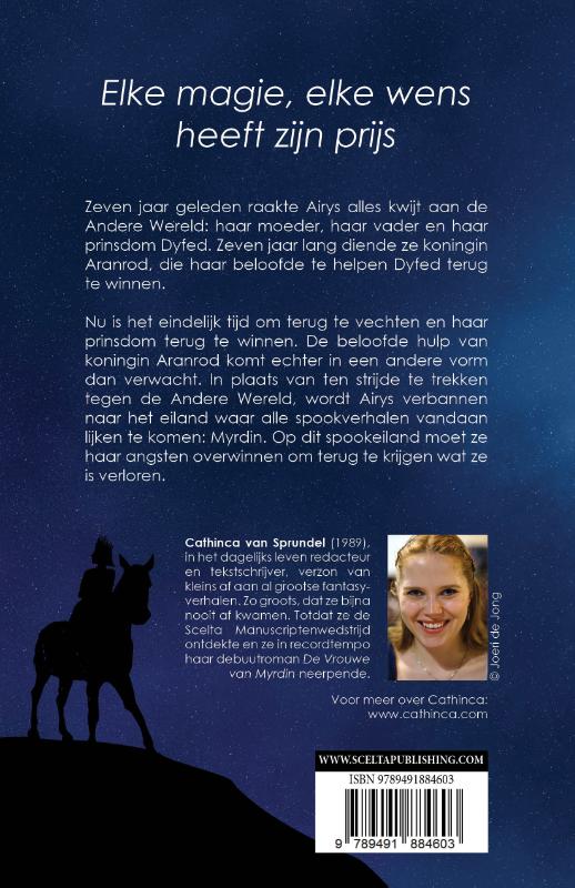 De Vrouwe van Myrdin achterkant