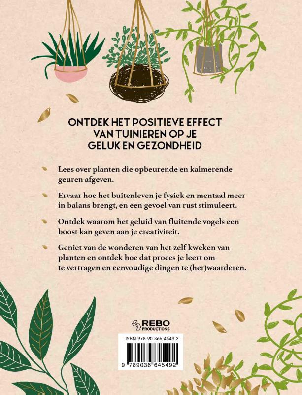 Tuinieren voor mind, body & soul achterkant