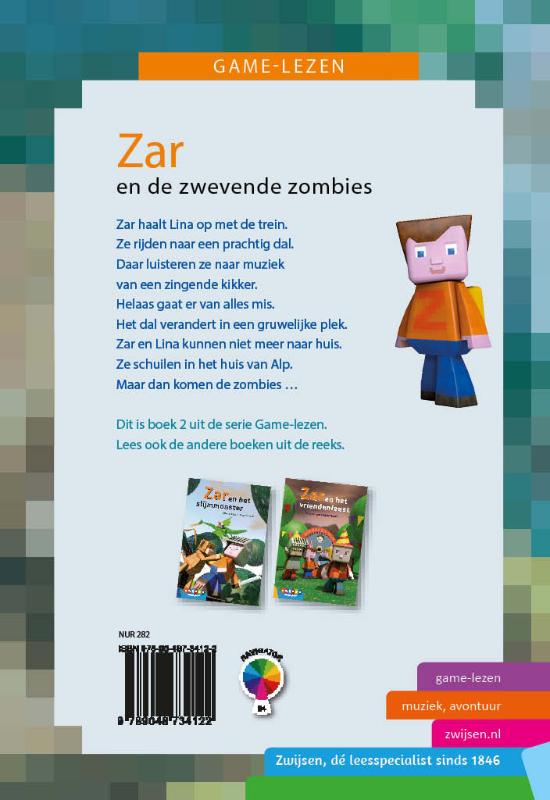 Game-lezen  -   Zar en de zwevende zombies achterkant