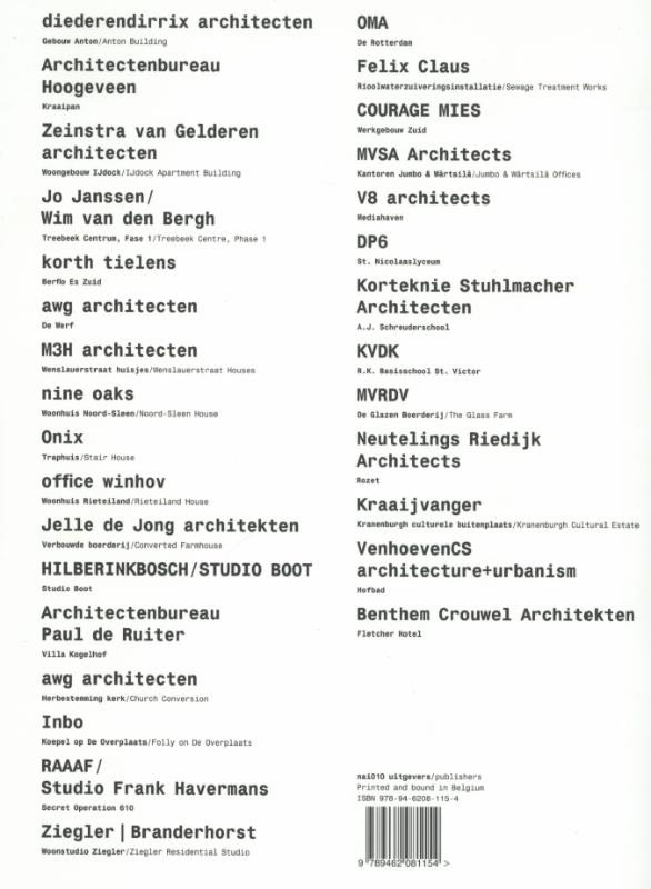 Architecture in the Netherlands - Yearbook 2013/14 achterkant