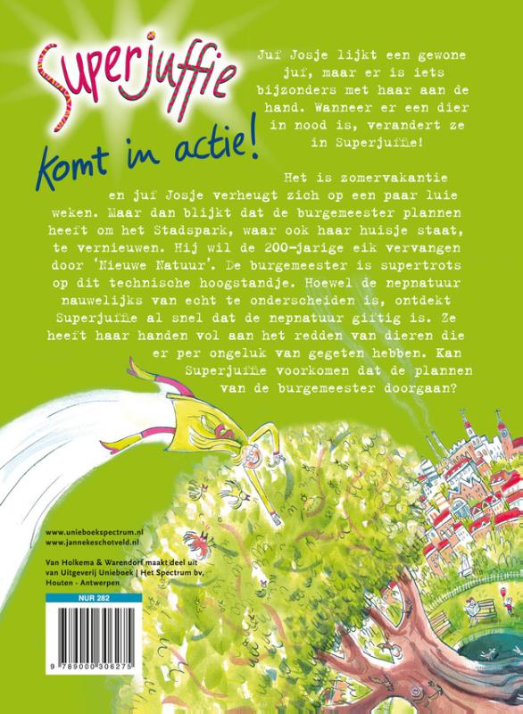 Superjuffie komt in actie! / Superjuffie / 2 Superjuffie komt in actie! / Superjuffie / 2 achterkant