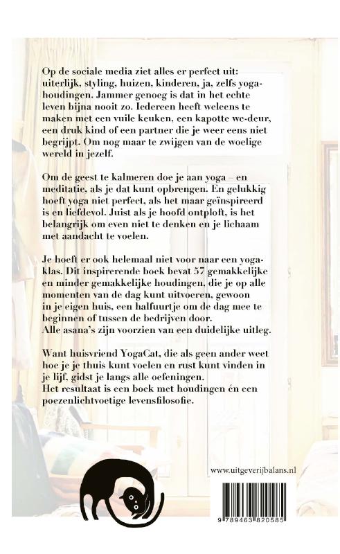 Yoga thuis achterkant