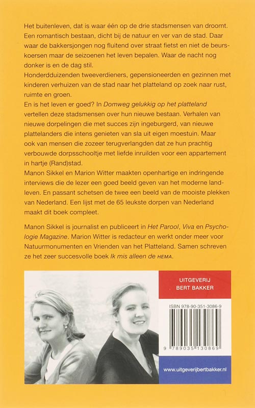 Domweg gelukkig, op het platteland Domweg gelukkig, op het platteland achterkant