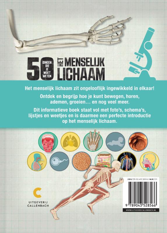 Het menselijk lichaam / 50 dingen die je moet weten achterkant