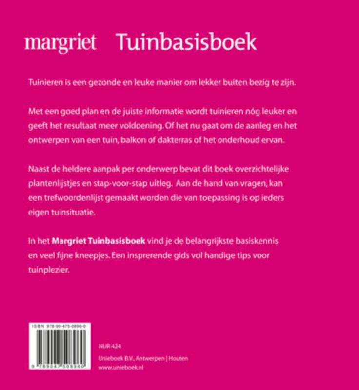 Margriet Tuinbasisboek achterkant