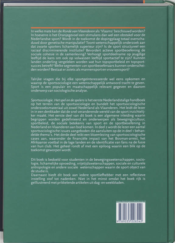 Sportsociologie achterkant
