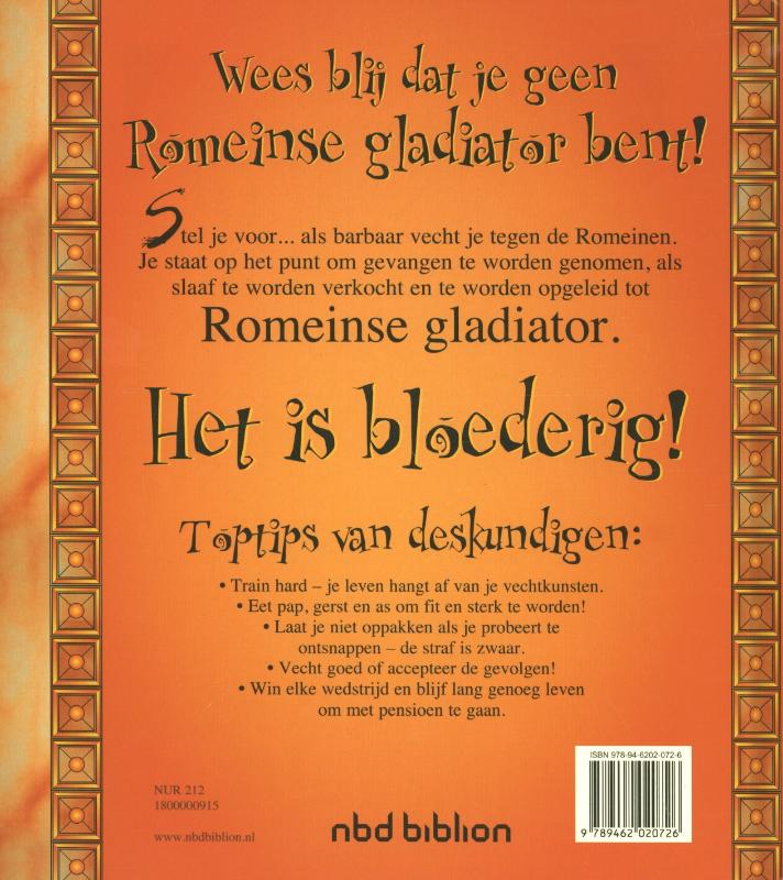 Wees blij dat je geen Romeinse gladiator bent! / Wees blij dat ... achterkant