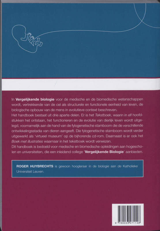 Vergelijkende biologie voor de medische en de biomedische wetenschappen achterkant