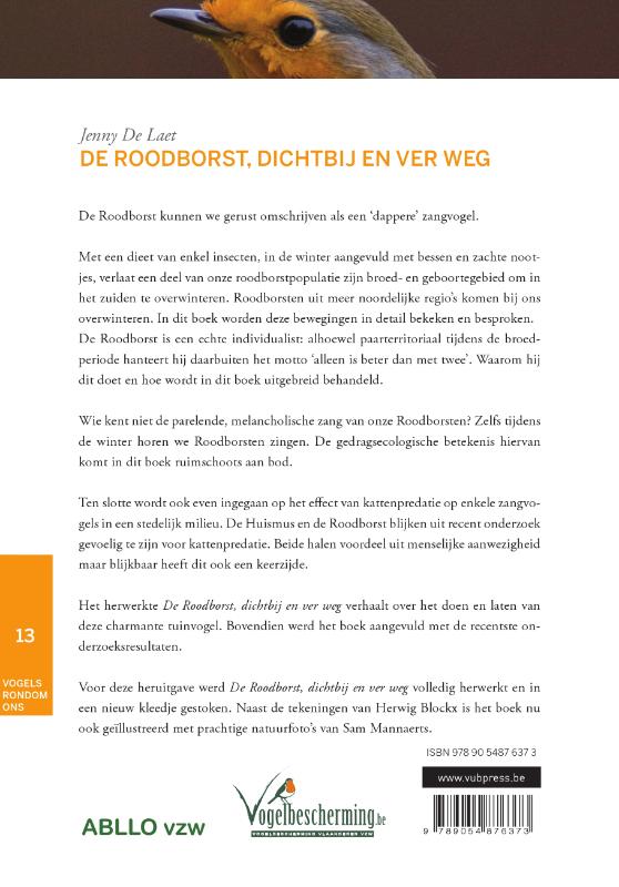 De roodborst, dichtbij en ver weg / Vogels rondom ons / 13 achterkant