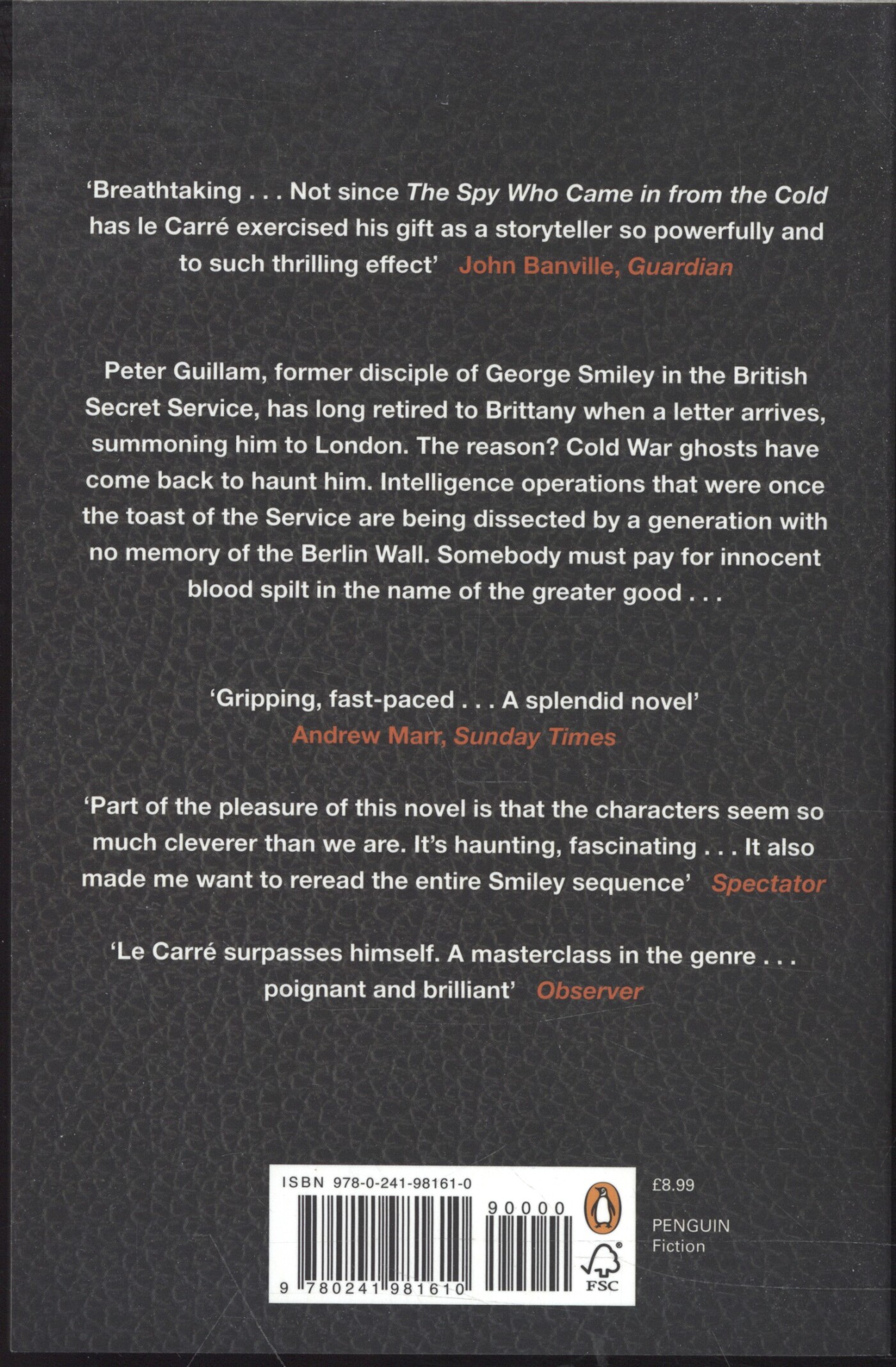 A legacy of spies achterkant
