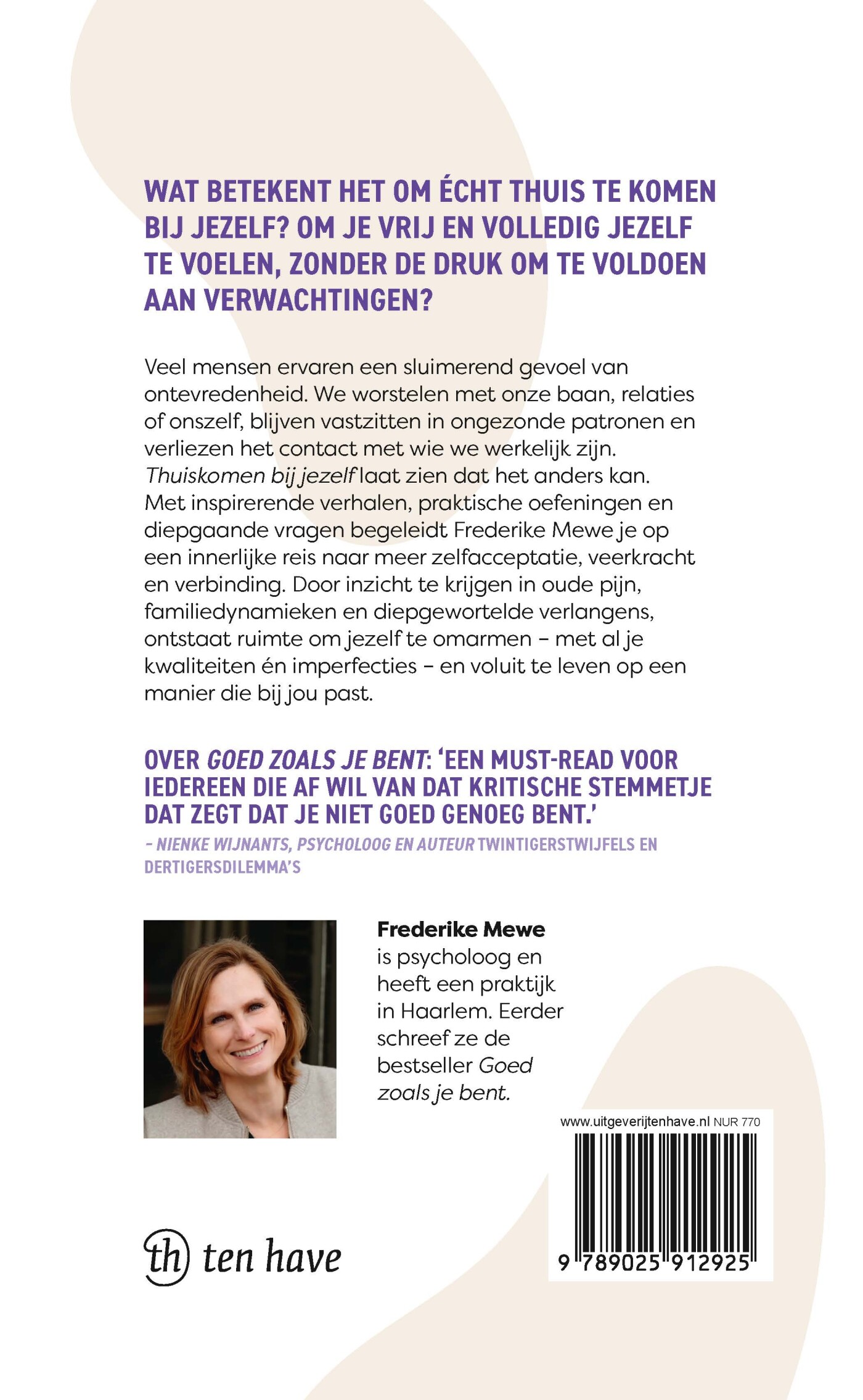 Thuiskomen bij jezelf achterkant