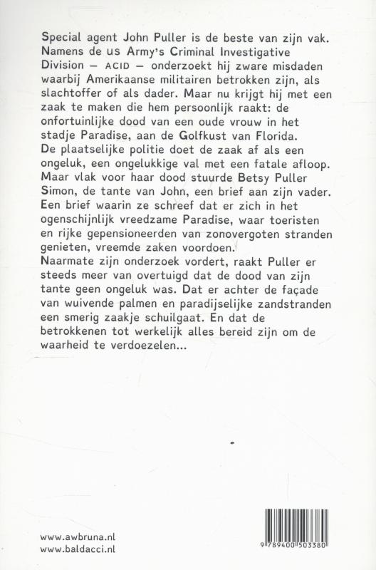 Vergeten / John Puller / 2 achterkant
