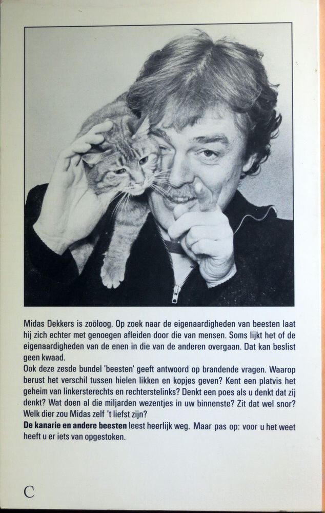 De kanarie en andere beesten achterkant