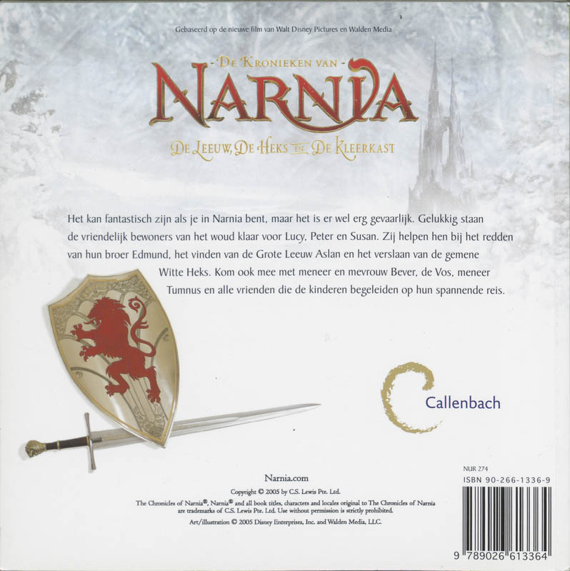 De Inwoners Van Narnia achterkant