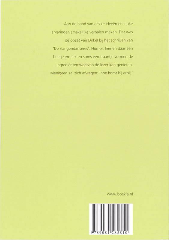 De Slangendanseres achterkant