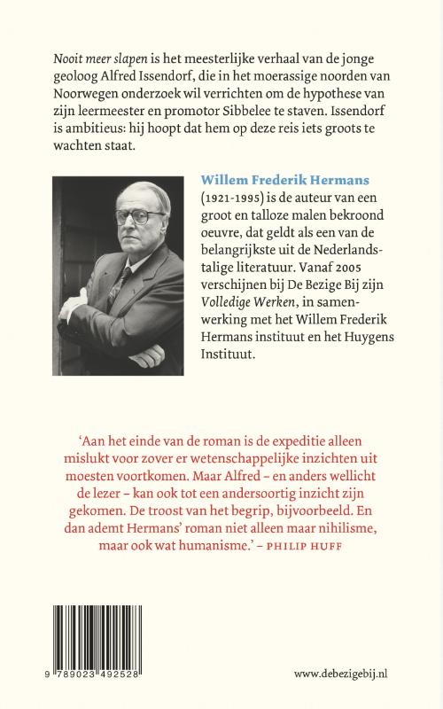 Nooit meer slapen Nooit meer slapen achterkant