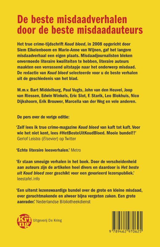 Het beste uit Koud bloed achterkant